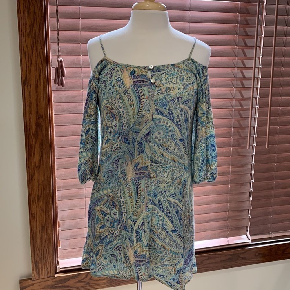 Forever 21 spaghetti strap paisley tunic, XS